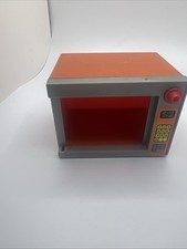 Vintage 1970s Arco Fashion Doll Kitchen Play Set Microwave Orange 7691 Barbie