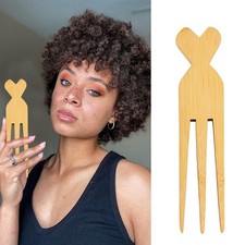 African Comb For Hair Wide Tooth Pick Comb Three Prong Afro Pick for Curly Hair