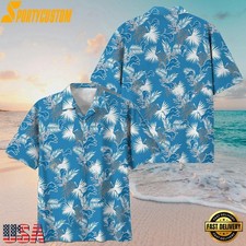 Detroit Football Team Lionss Hawaiian Button Down Shirt Unisex Adults S-5XL