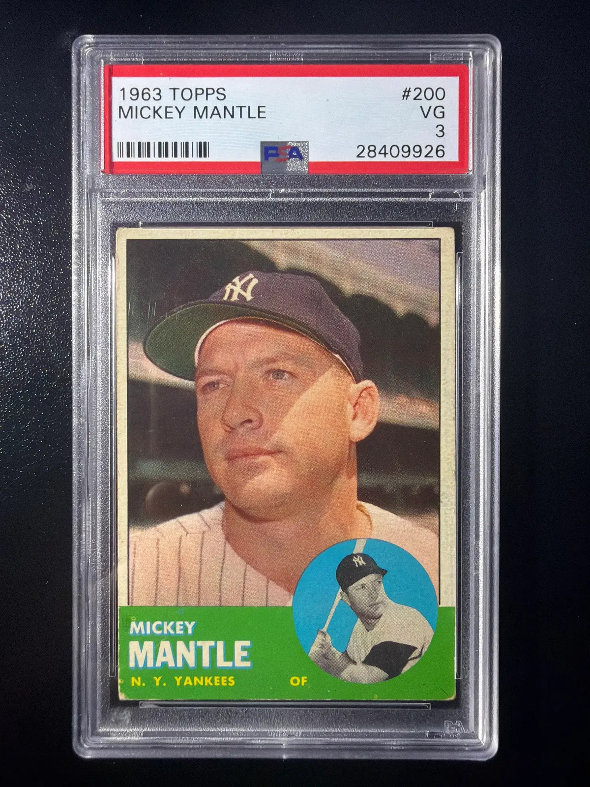 1963 Topps Mickey Mantle #200 PSA 3
