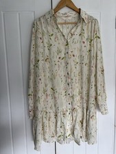 H&M Floral Shirt Dress Size S. Worn Once Excellent Condition
