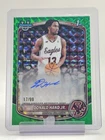 DONALD HAND JR 2025-26 BOWMAN CHROME U 1ST ROOKIE AUTO GREEN GEOMETRIC /99 Q3882