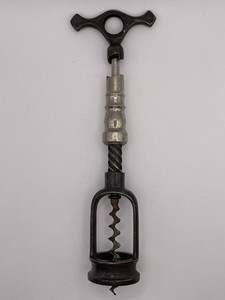 Rare Antique German Type Diamant Mechanical Frame Corkscrew