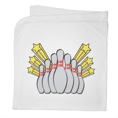 'Bowling Pins' Cotton Baby Blanket / Shawl (BY00046707)