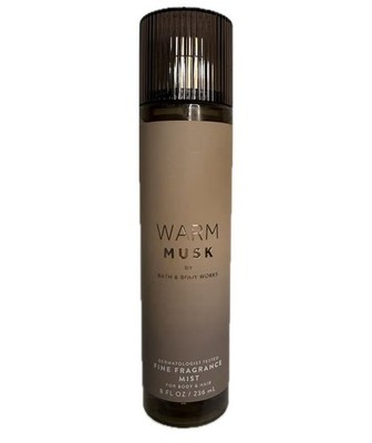 Bath & Body Works Warm Musk Fine Fragrance Mist Musk Scent 8 fl oz Dermatologis 