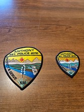 Anthony Police Department New Mexico Est. 2010 Pair of Patches 