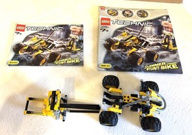 Lego technic 8240 Slammer stunt bike, 8210 red bike both with manuals, one box