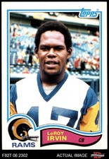 1982 Topps #380 LeRoy Irvin Rams RC Kansas St 5 - EX