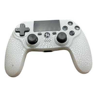 Ishako S-PS415 Wireless Controller for PS4 White Crackle  Gamepad Bluetooth