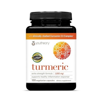 Youtheory Turmeric Extra Strength   150 Capsules   Curcumin - FREE SHIPPING