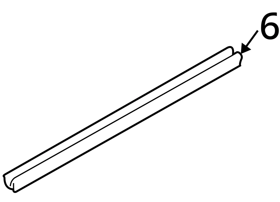 Pontiac Oldsmobile Grand Am Alero 1999-2005 tira de sellado FRT S/D WDO 22615489 Foto 3 de 3