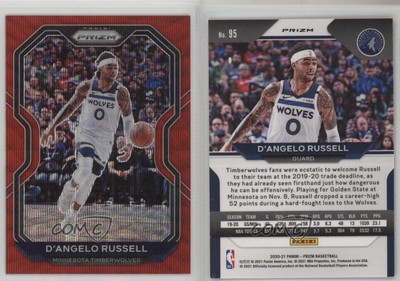 2020-21 Panini Prizm Ruby Wave Prizm D'Angelo Russell #95