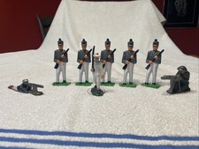 Vintage Lead Soldier Lot. Machine Gunners. Infantry