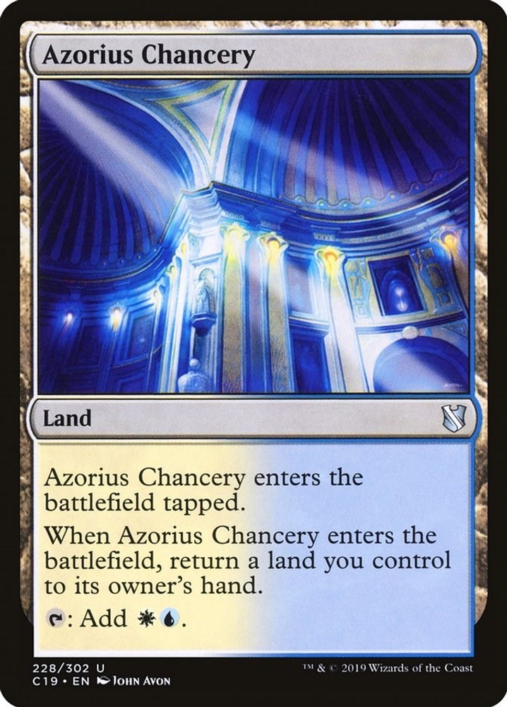 NM - Azorius Chancery [C19 - 228] Commander 2019