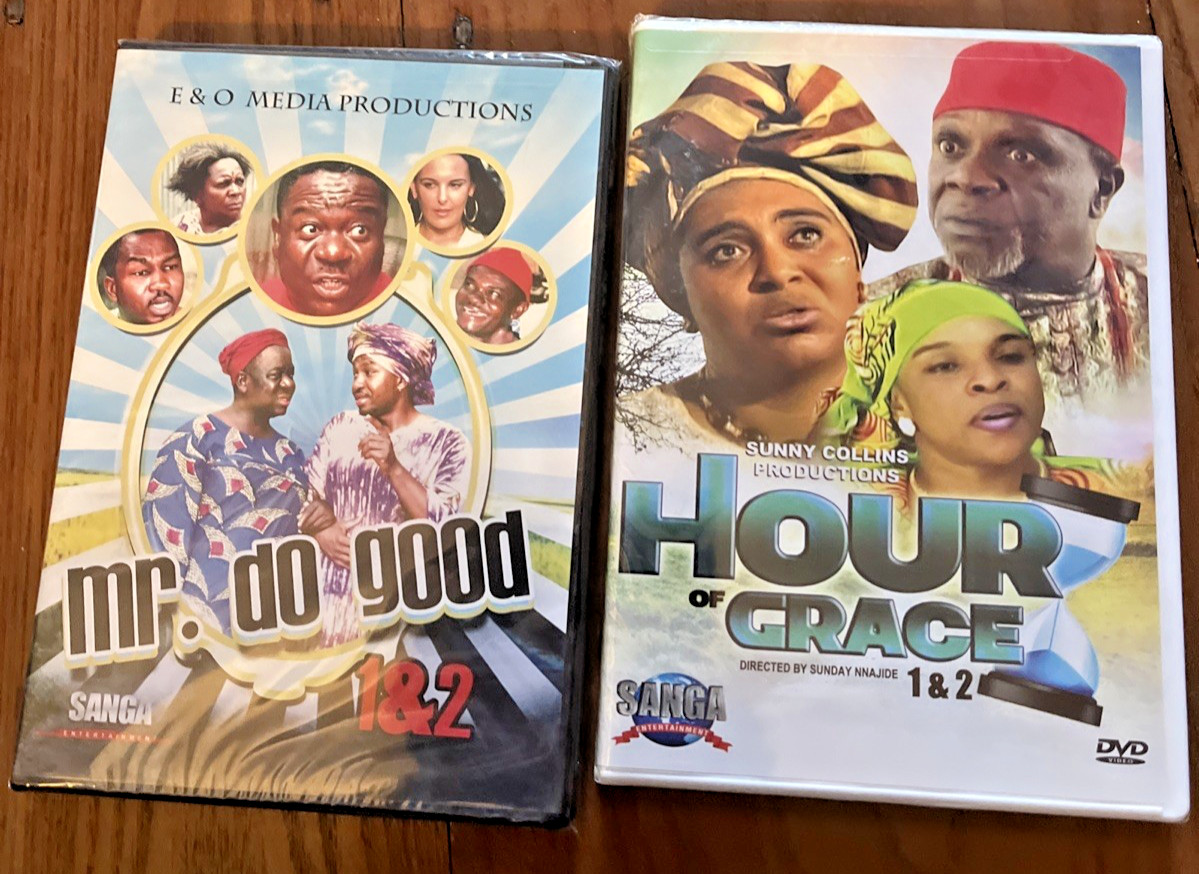 Nollywood nigerian movie dvd sealed 2 dvds nib fs hour of grace & mr do good 1&2