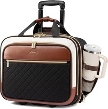 LOVEVOOK Rolling Laptop Bag Women, 17.3 Inch ...