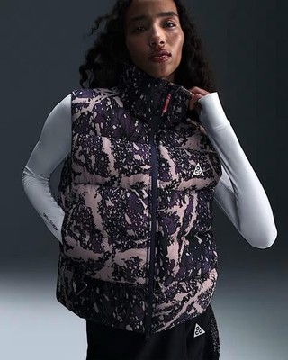 Nike ACG Lunar Lake Women's Therma-Fit ADV Vest Raisin Black/Purple Size Small