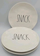 Rae Dunn Melamine Snack Luncheon Plates Set Of 3