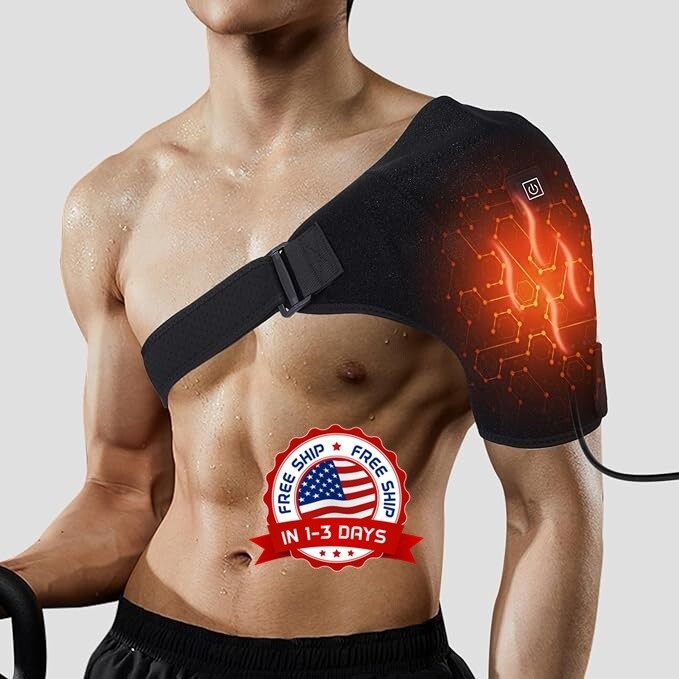 Soporte De Masaje De Hombro Con Calefacción, Fisioterapia, Alivio