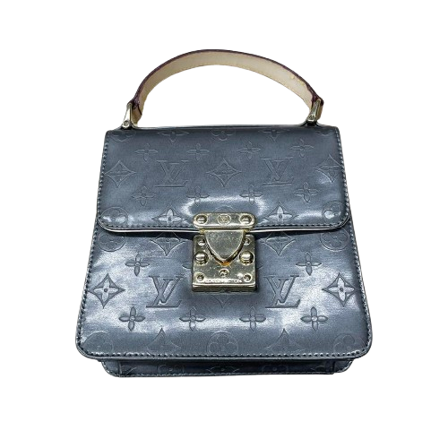 LOUIS VUITTON Spring Street Gold Monogram Vernis Handbag Purse Rare 250316T - Picture 1 of 9