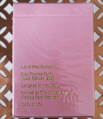 Bloc Plüsch Edition Spielkarten Neu & Sealed Art of Play USPCC Deck