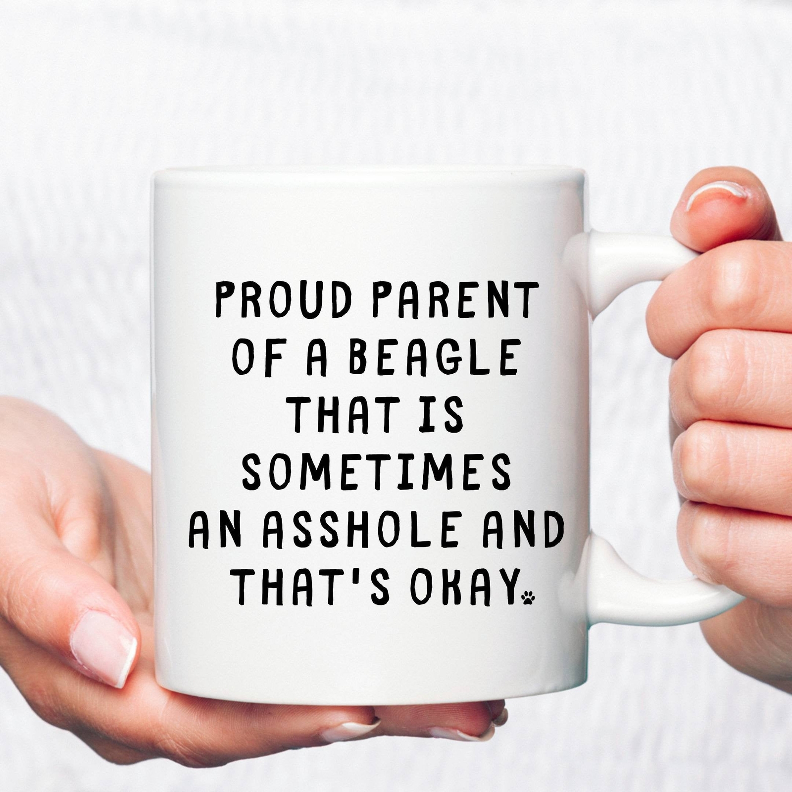 Beagle Dad Coffee Mug Funny Gift for Dog Lovers Beagle Mom Present Idea