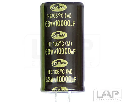 SAMWHA CAPACITORS GROUP LTD. 1/3/5x 10000µF | 63V | 105° Kondensator Elkos Elektrolytkondensatoren Snap In