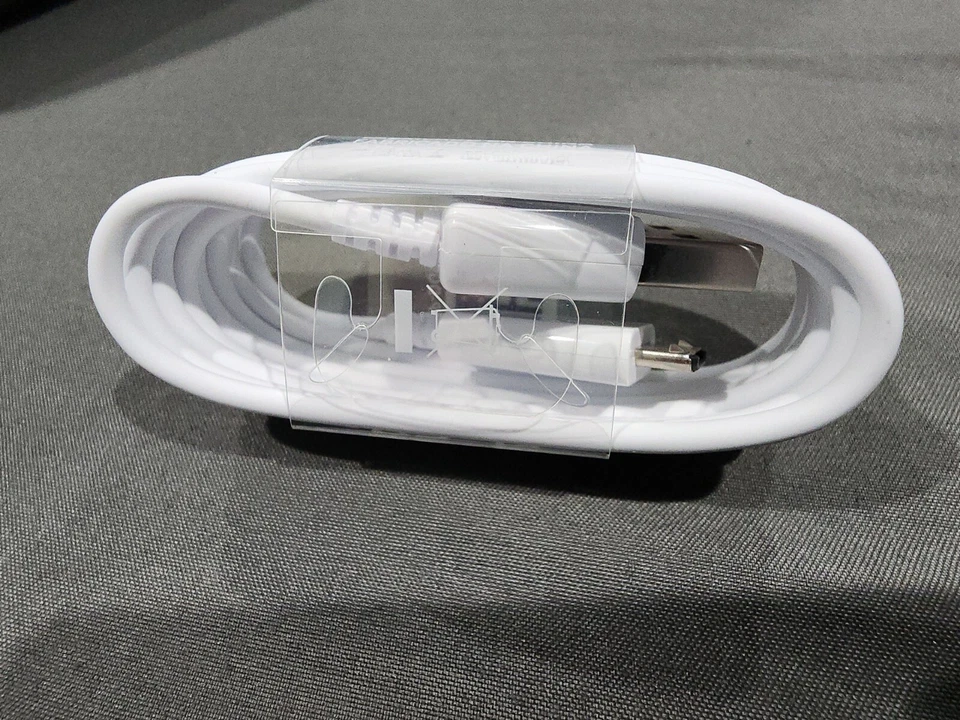 OEM Samsung Galaxy Micro USB 3Ft Fast Charging Data Cable Cord White Brand New - Image 3 of 3