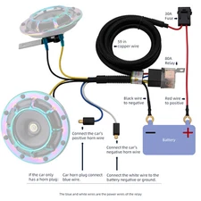 FARBIN Air Horn Relay Wiring Harness Kit for 12V Car Truck Motorcycle Train SUV