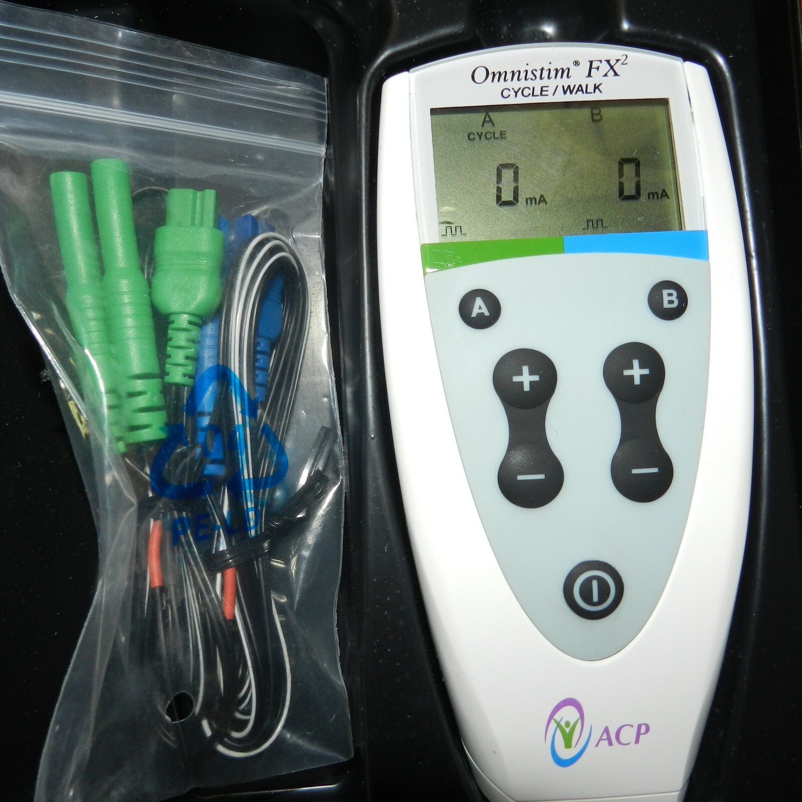 ACP OMNISTIM® FX2 Cycle/ Walk PORTABLE MUSCLE STIMULATOR * PENS