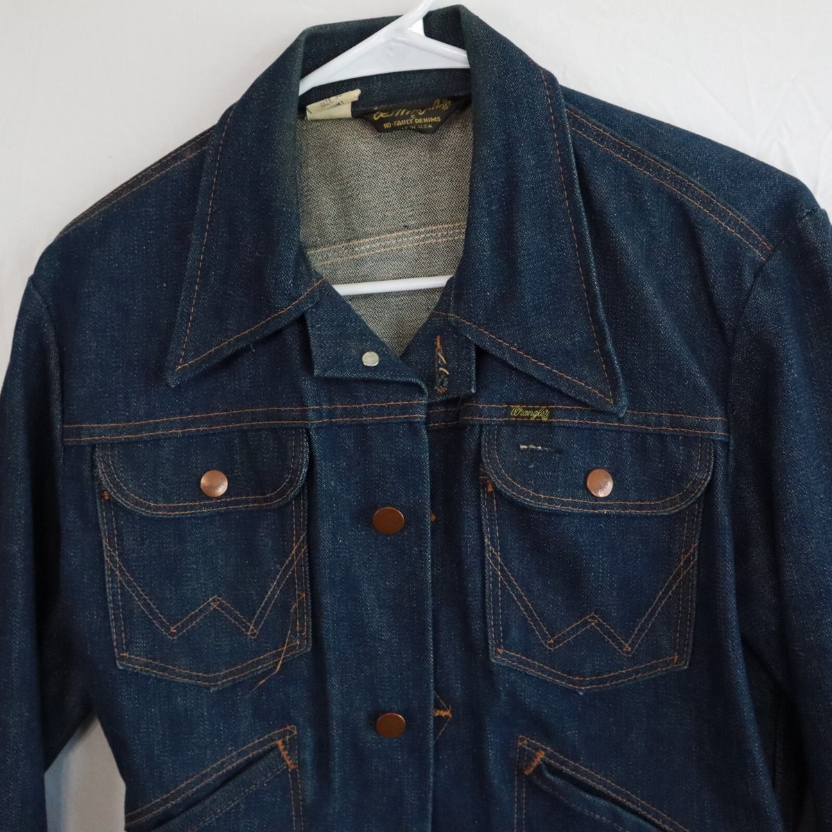 80’s wrangler 126mj denim jacket 80's Wrangler 126MJ Denim Jacket Made in USA 身幅62 80年代