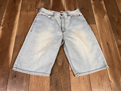Vintage Russo Jean Shorts Mens 36 Blue Denim Cotton Hip Hop Street Wear