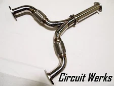 Straight Mid Y-Pipe Circuit Werks 350Z Z33 Exhaust Flex 350 Z 33 True 2.5" to 3"