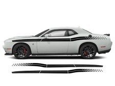 Compatible With Dodge Challenger . Body Line . Side Stripes Race Graphics