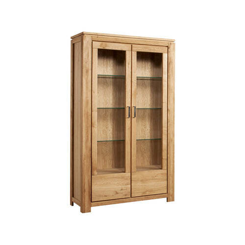 Vitrine Wildeiche Massiv GeöLt Faro-image