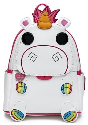 Loungefly Despicable Me Fluffy Unicorn Cosplay Mini Backpack Amazon.com: Loungefly Universal Minions Fluffy Unicorn Mini  main image 2