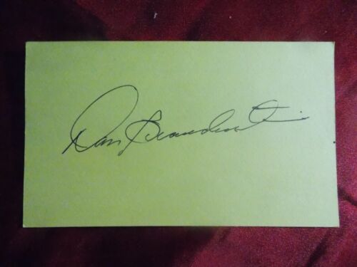 Astronaut Dan Brandenstein(STS-8, STS-51-G, STS-32, STS-49)SIGNED INDEX CARD - Picture 1 of 1