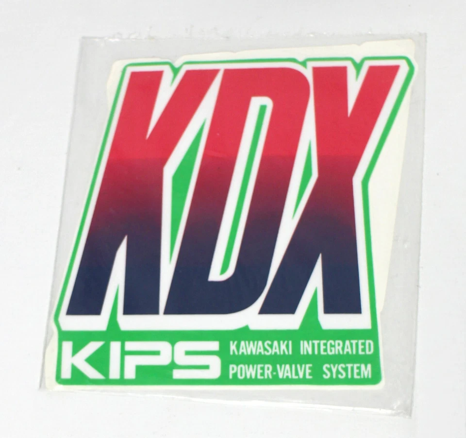 Aufkleber Satz Tank Kühler Decal Dekor Kawasaki KDX 200 1990 Classic Vintage - Bild 2 von 2