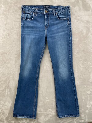 Silver Jeans Izzy Bootcut Jeans Women's Sz 33x33 (33x31) Stretch Denim Blue READ