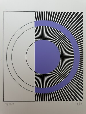 ISIA LEVIANT Kinetic POP ART HANDSIGNIERT Lufthansa Print Serigraph /999