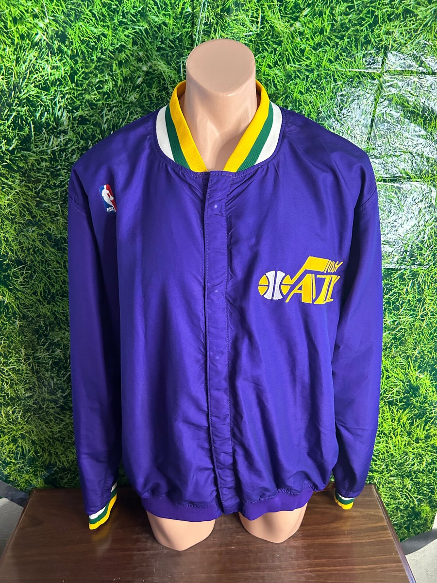 ウェア BASKETBALL JACKET VARSITY PURPLE 1993-94 Utah Jazz Basketball Issued Warm-Up Jacket Champion