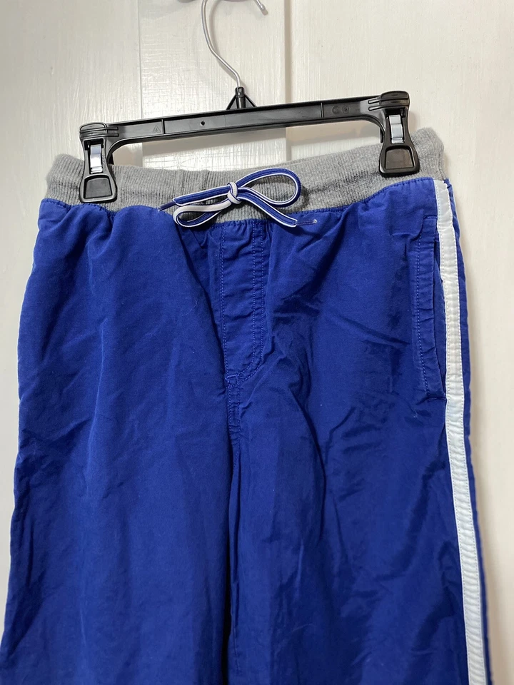 Pantalones Atléticos De Colección Gymboree Niños Talla 10 SUPER DUDE Azul Oscuro Rayas Blanco Forrado Foto 2 de 4