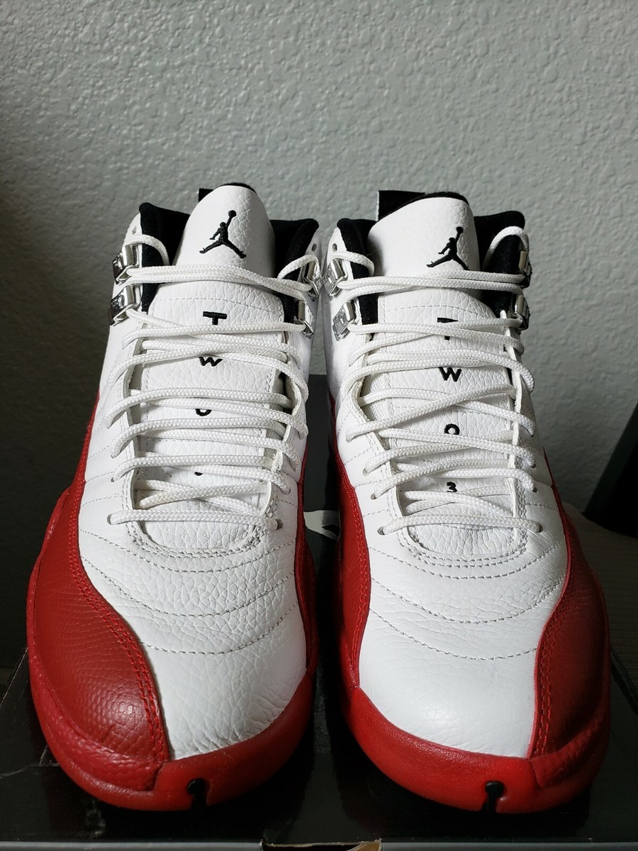 AIR JORDAN 12 RETRO 2009 WHITE/BLACK-VARSITY RED AIR JORDAN 12 RETRO 2009 WHITE/BLACK-VARSITY RED