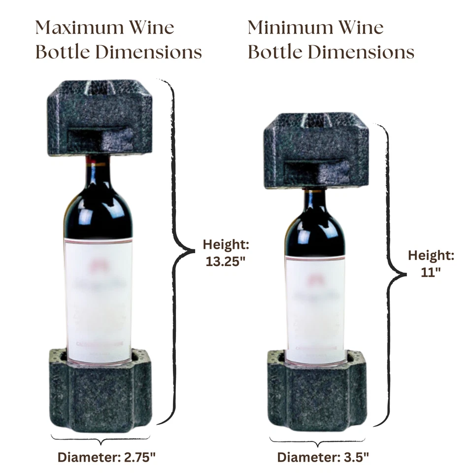 Устойчивая универсальная винная бутылка доставка коробка упаковка одна упаковка сертифицированная - Изображение 3 из 4