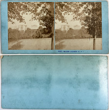 Maison Cazenave, Vintage albumen print, ca.1870, Stéréo Tirage vintage, légendé