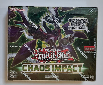 Yugioh Chaos Impact 1st Edition Booster Box Factory Sealed