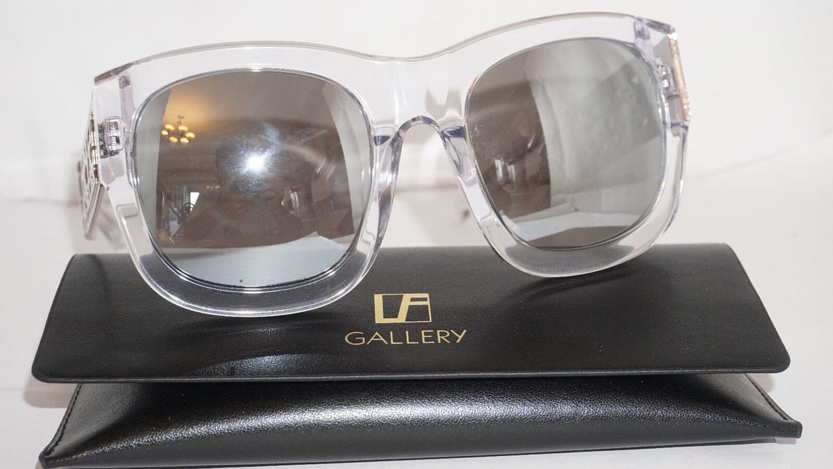 Linda Farrow KTZ Sunglasses New Large Clear Silver Mirror Linda Farrow KTZ Sunglasses New Large Clear Silver Mirror