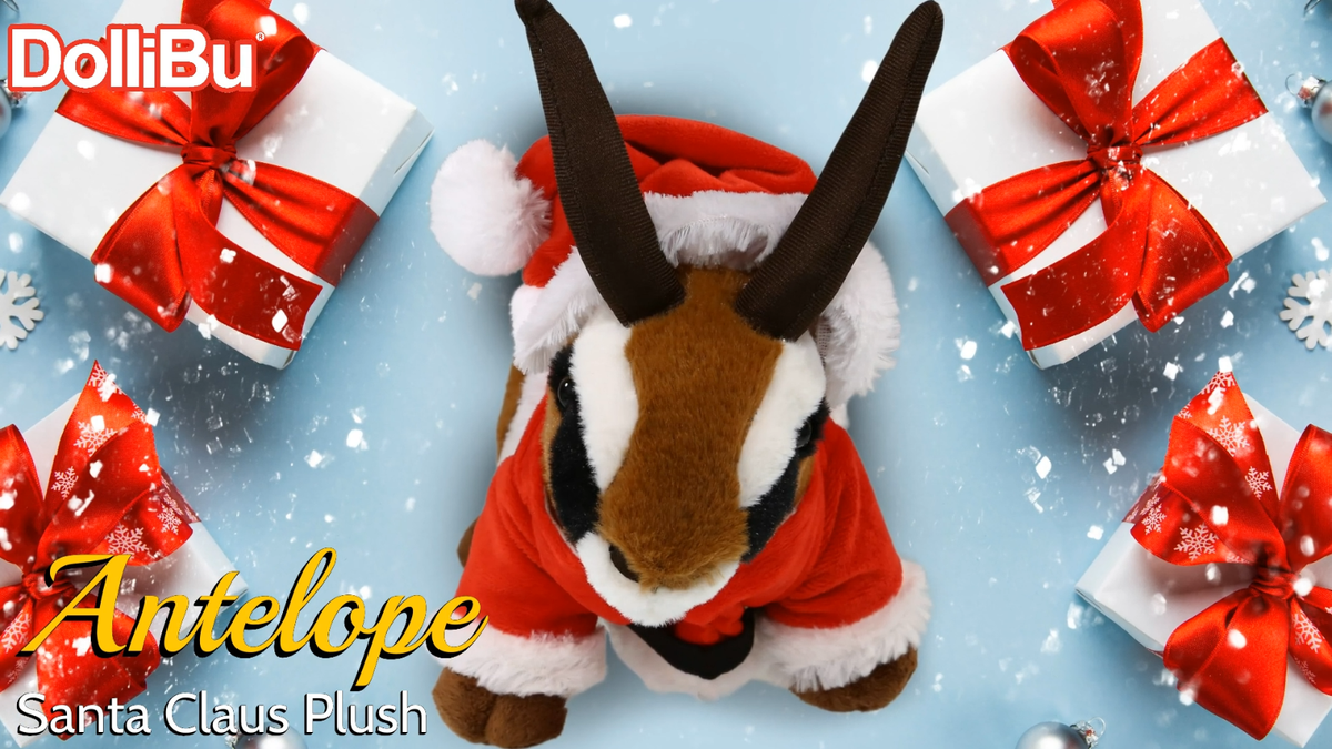 PLUSH SANTA - SUPER-SOFT PLUSH - ANTELOPE 10
