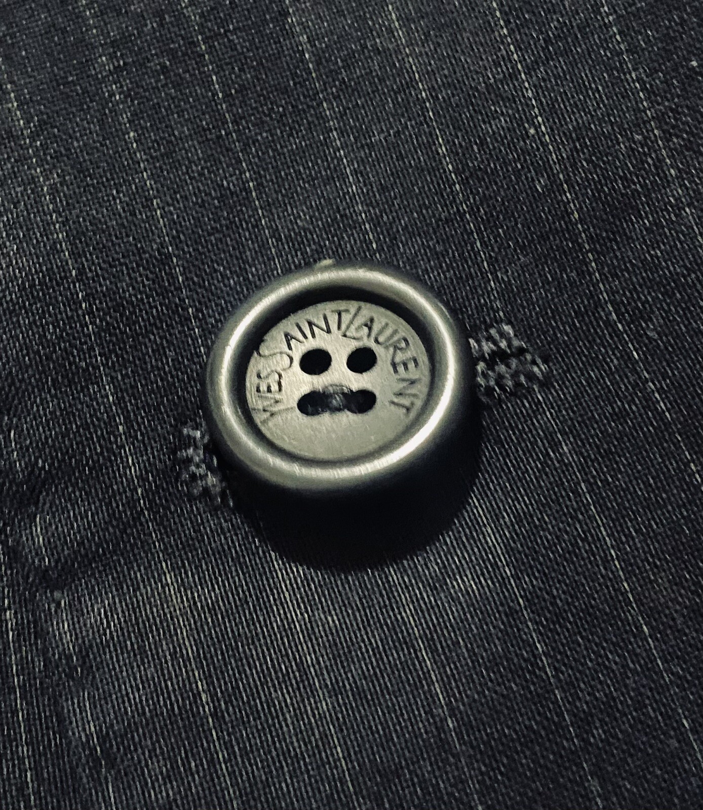 Giacca blazer uomo YVES SAINT LAURENT YSL nero lana viscosa taglia XL