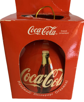 Enesco Coke A Cola Christmas Ornament 1994 Coke